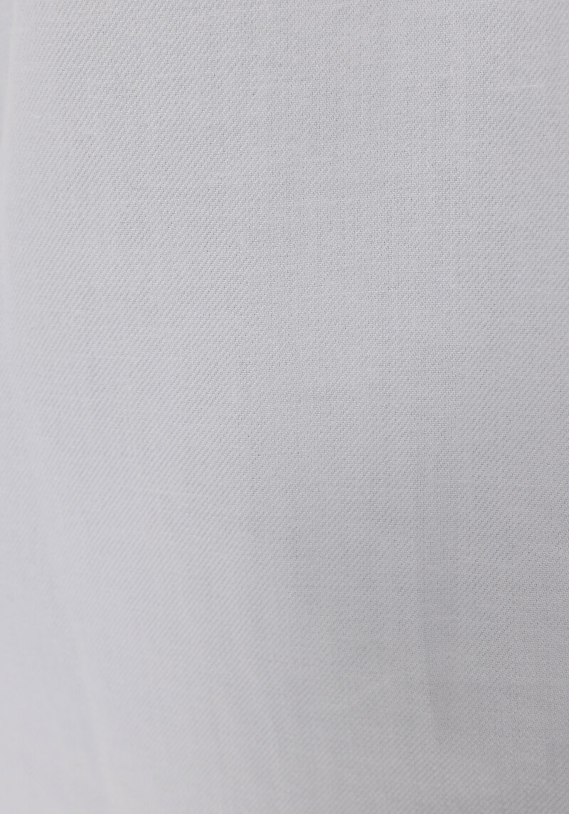 Regular Fit Shirt Neck Düz Kadın Beyaz Uzun Kol Gömlek