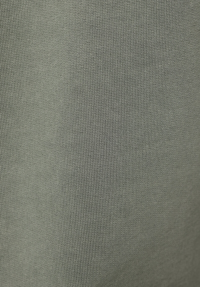 Regular Fit Kapüşonlu Baskılı Kadın Yeşil Sweatshirt
