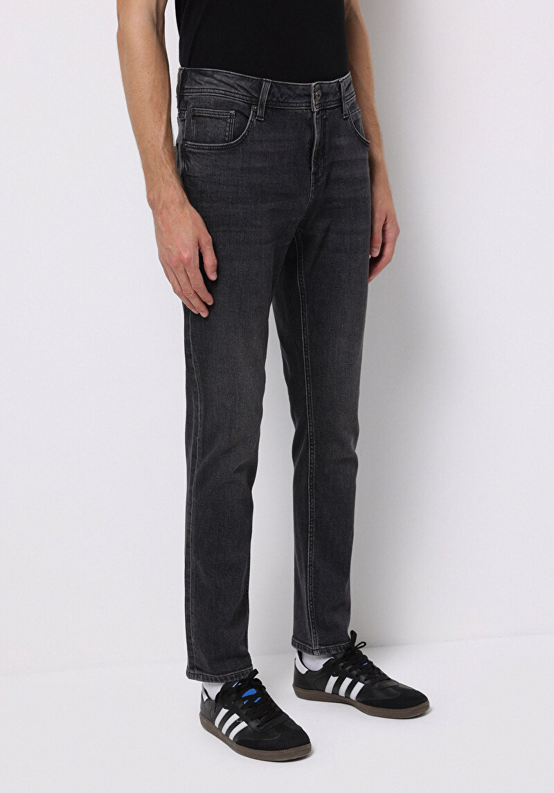 Straight Fit Erkek Siyah Jean Pantolon