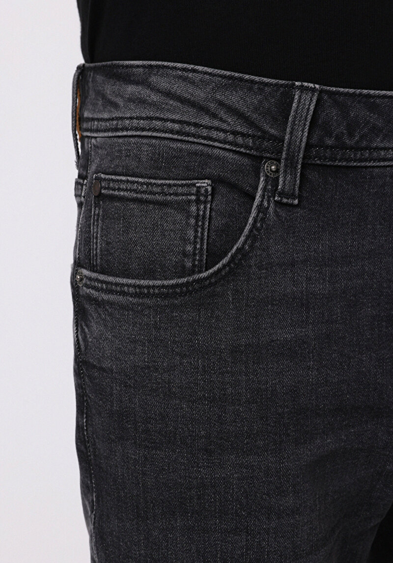 Straight Fit   Erkek Siyah Jean Pantolon