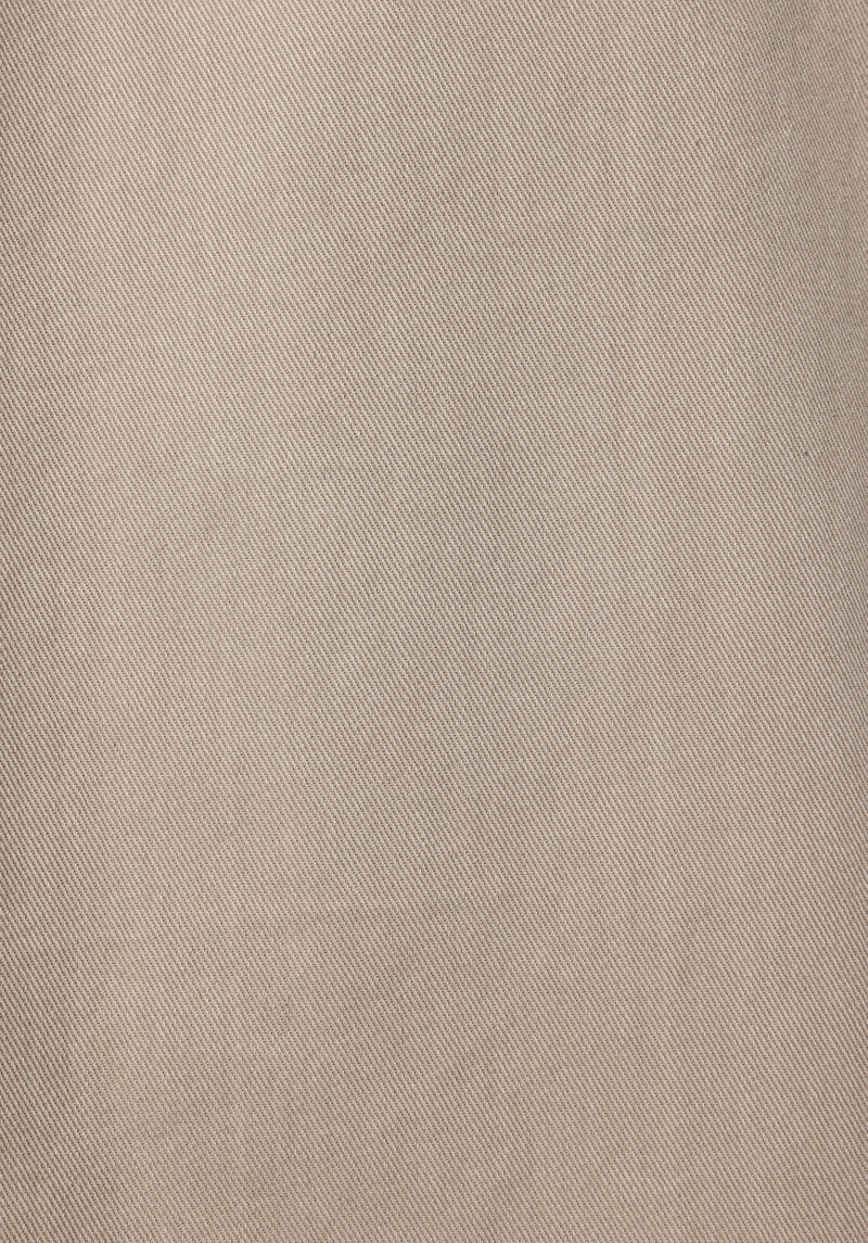 Comfort Fit Shirt Neck Düz Erkek Bej Shacket