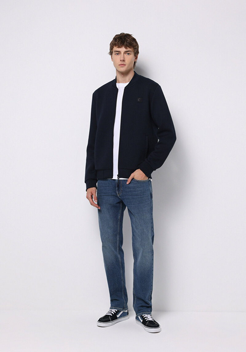 Slim Fit Erkek Lacivert Ceket