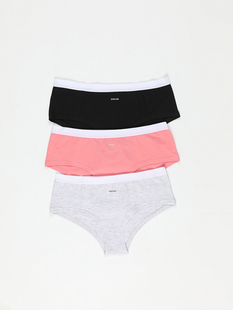 Regular Fit  Kadın Çok Renkli Boxer