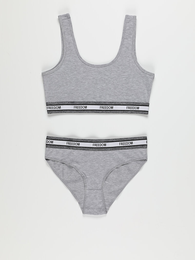 Modern Fit  Kadın Gri Boxer