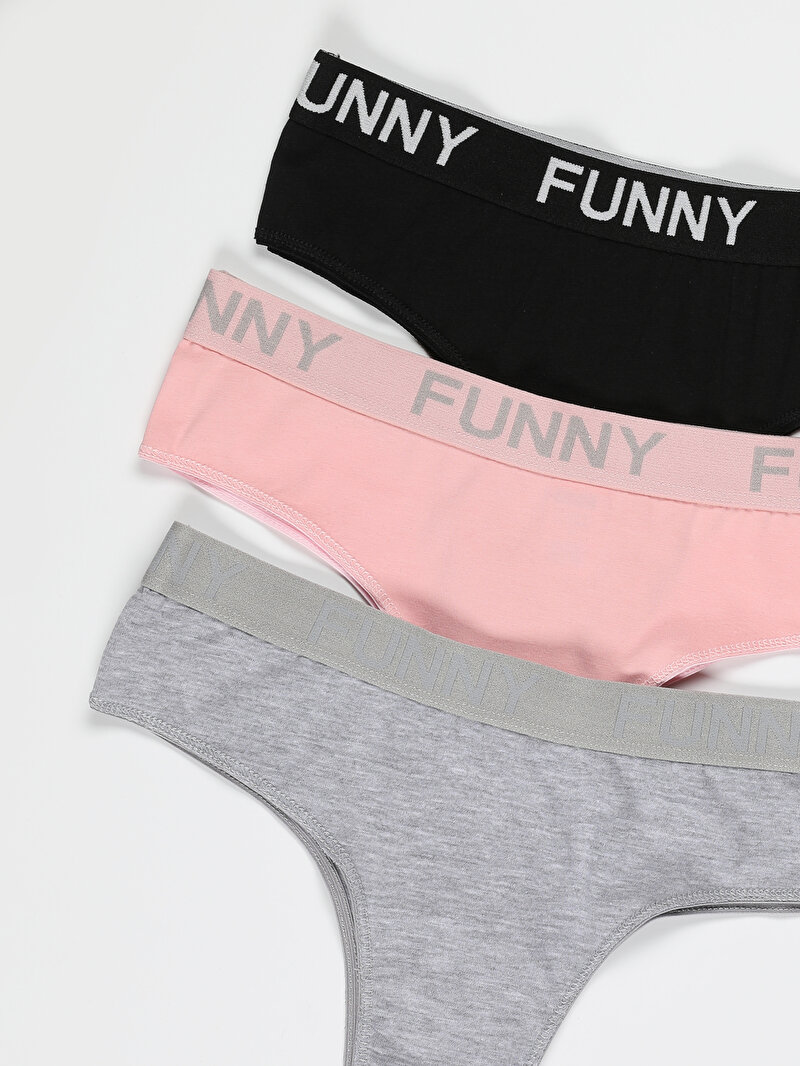 Comfort Fit  Kadın Çok Renkli Boxer