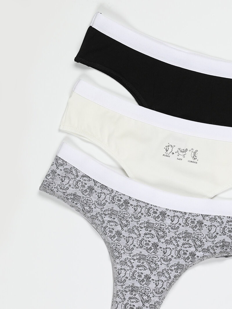 Comfort Fit  Kadın Çok Renkli Boxer