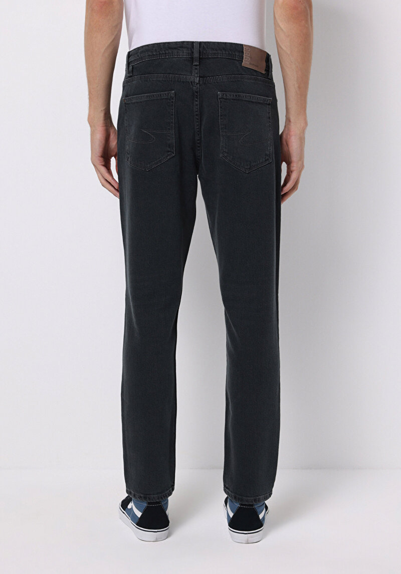 Regular Fit Erkek Koyu İndigo Jean Pantolon