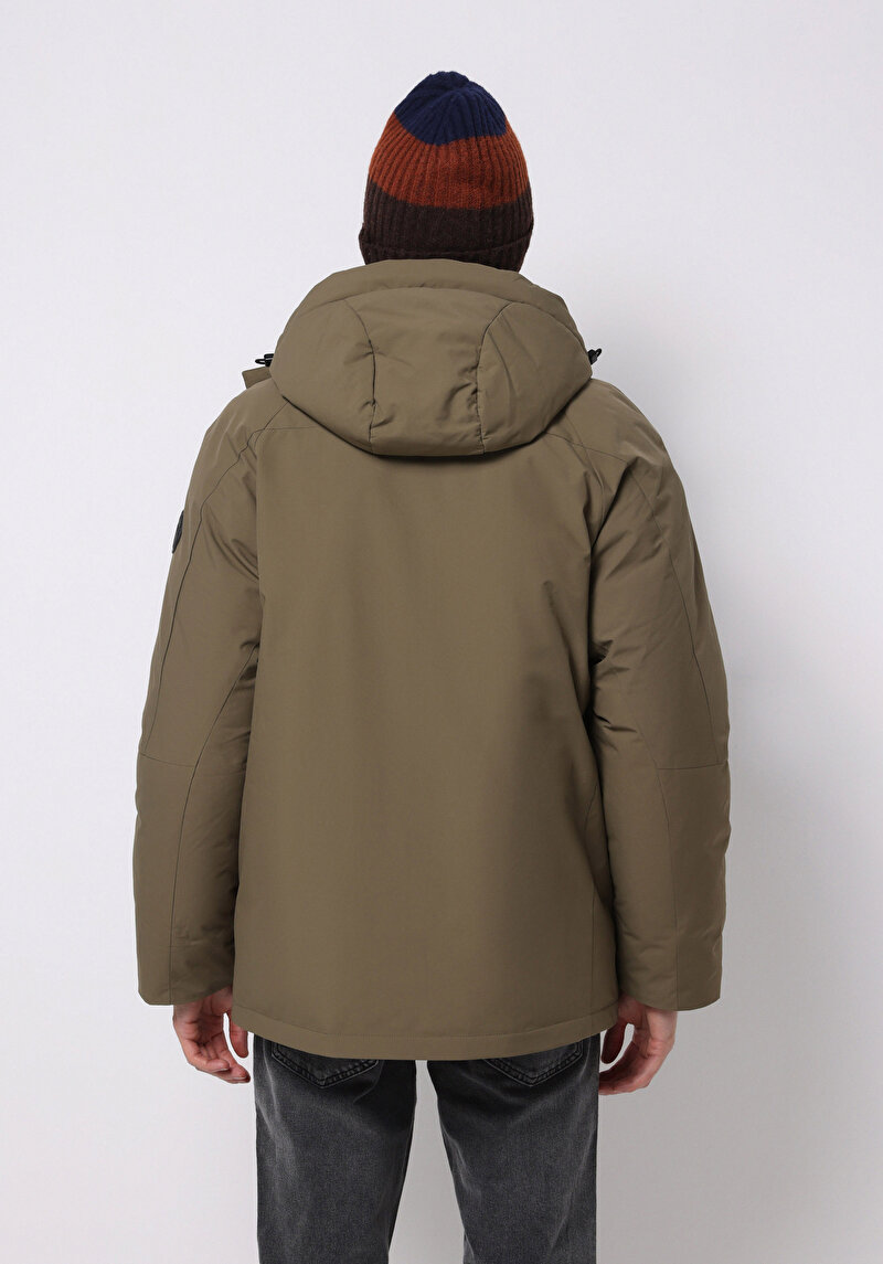 Regular Fit Erkek Yeşil Mont
