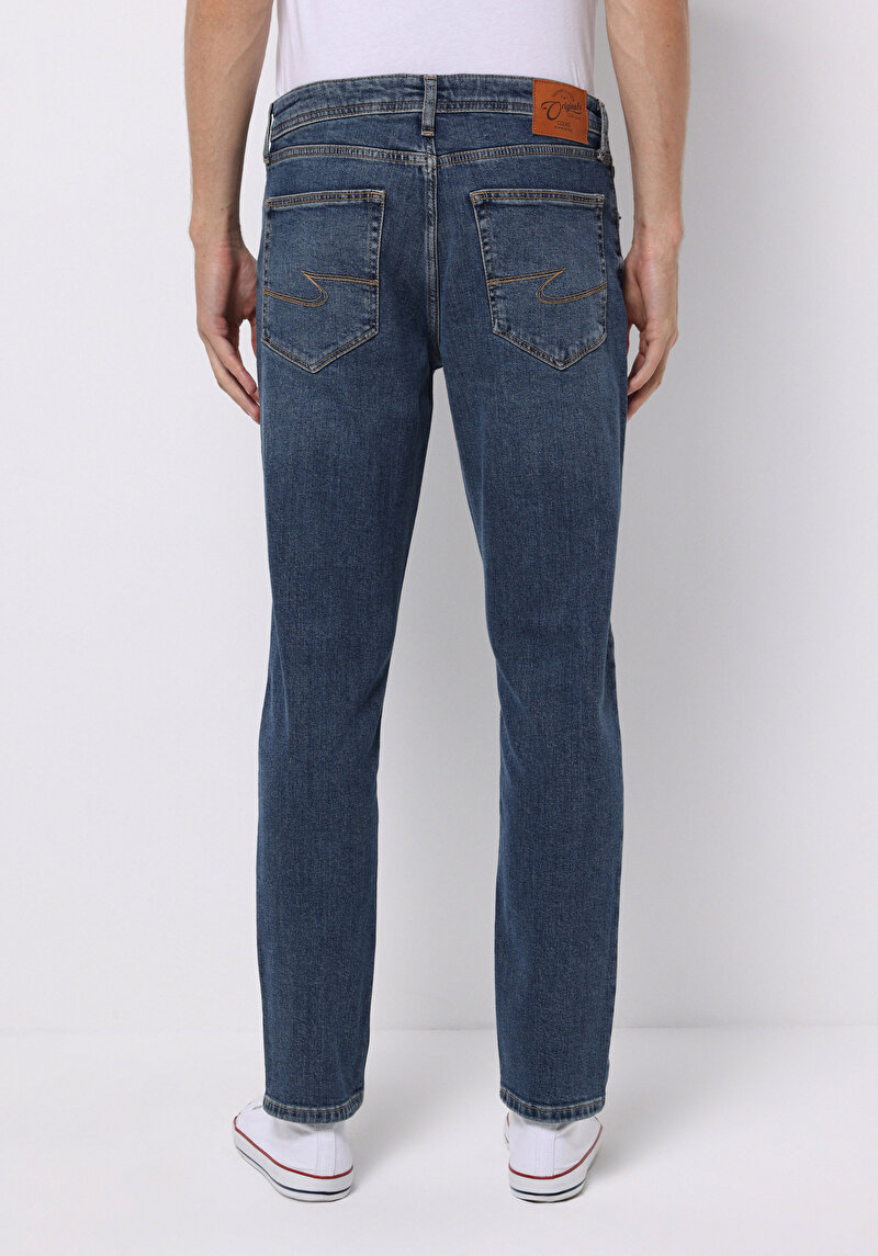 Straight Fit Erkek Siyah Jean Pantolon