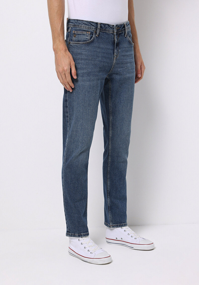 Straight Fit Erkek Siyah Jean Pantolon