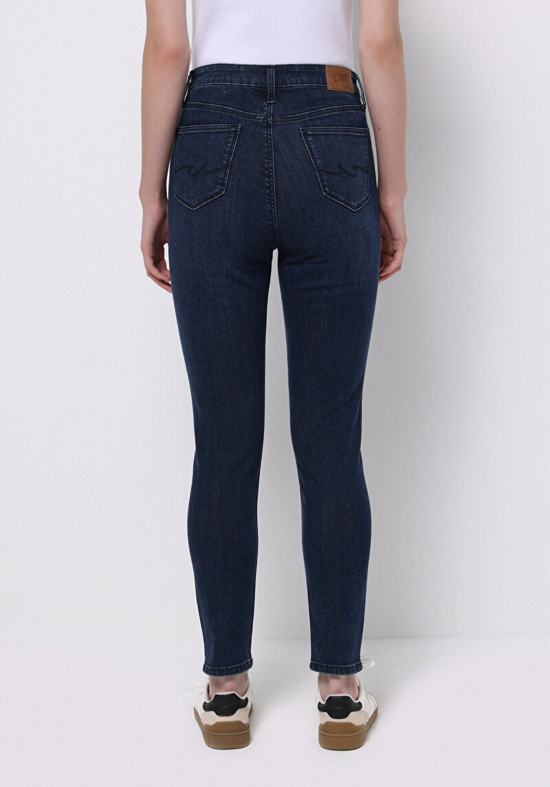 Skinny Fit Kadın Lacivert Jean Pantolon