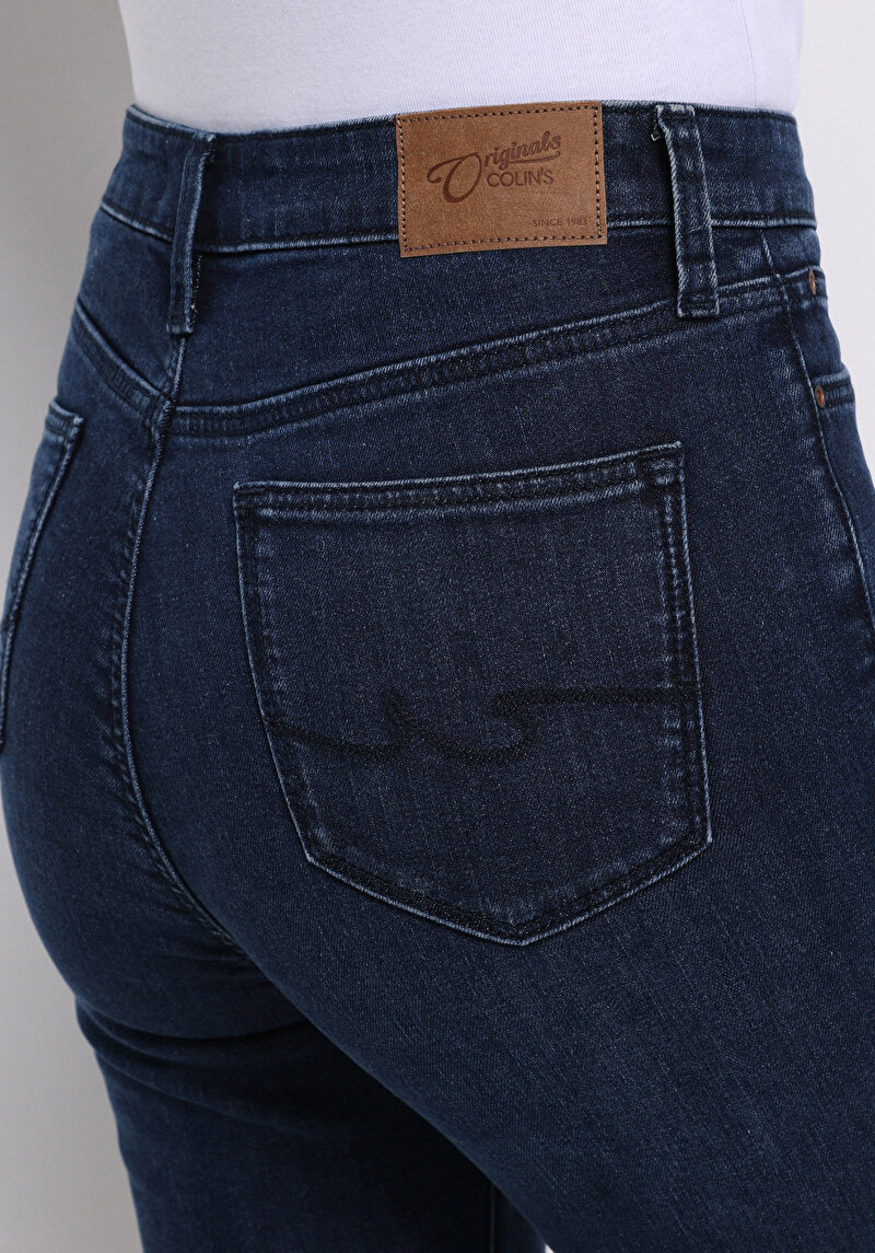 Skinny Fit   Kadın Lacivert Jean Pantolon