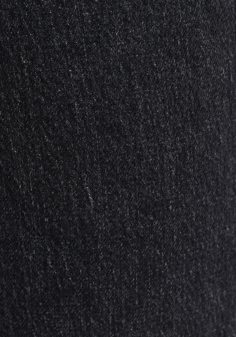 Regular Fit   Kadın Siyah Jean Pantolon