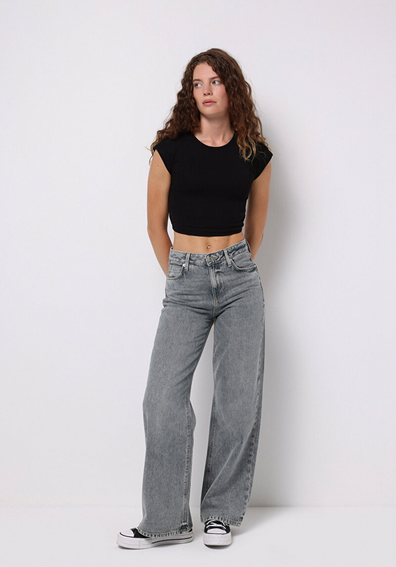 Regular Fit Kadın İndigo Jean Pantolon