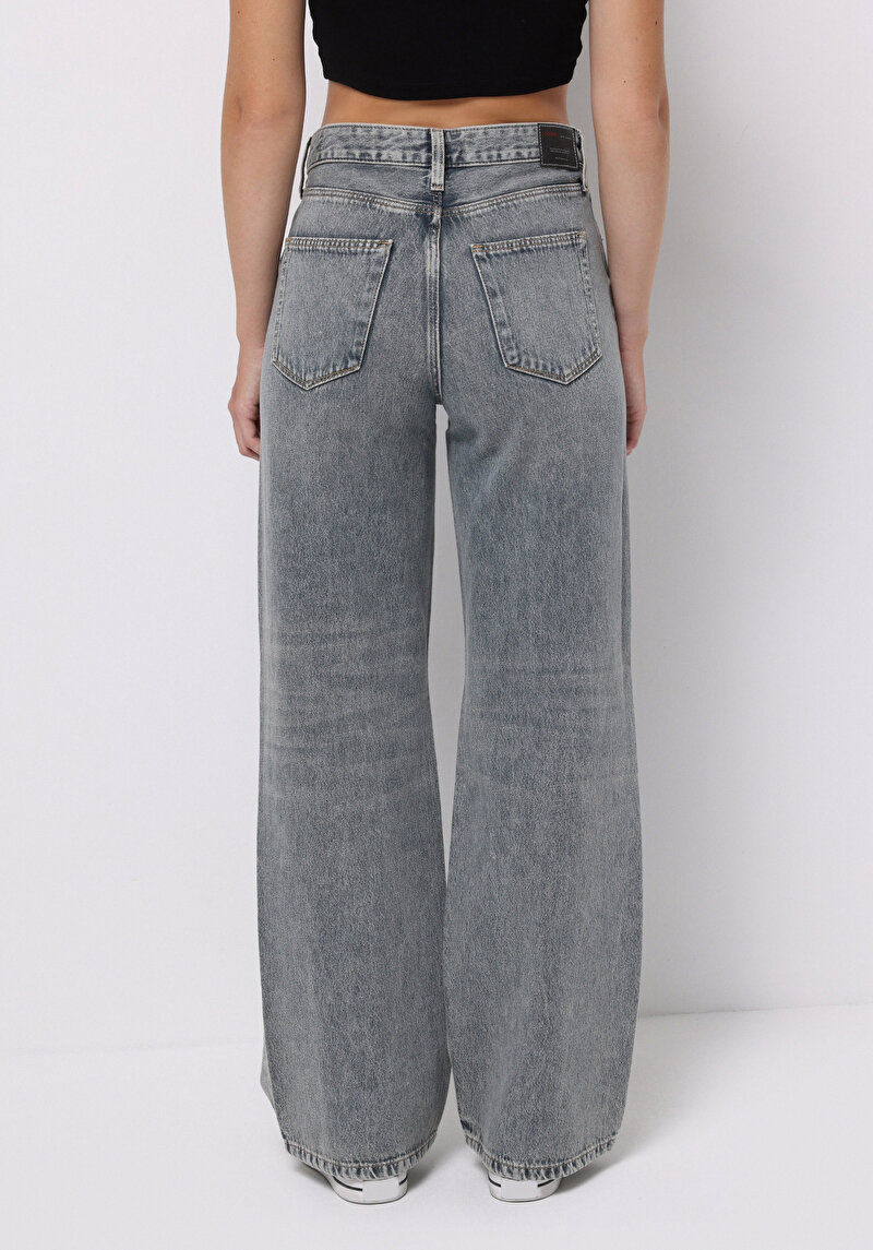 Regular Fit   Kadın İndigo Jean Pantolon