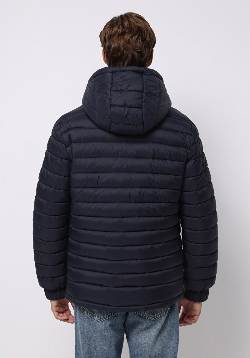 Slim Fit     Erkek Lacivert Mont