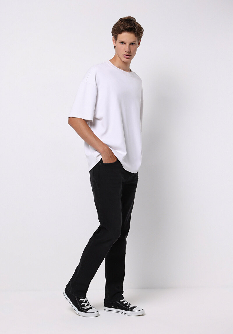 Straight Fit Erkek Denim Jean Pantolon