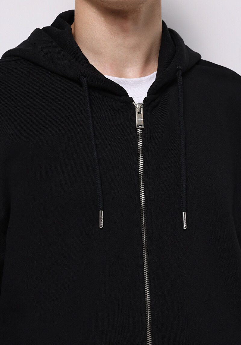 Oversize Fit   Erkek Siyah Sweatshirt