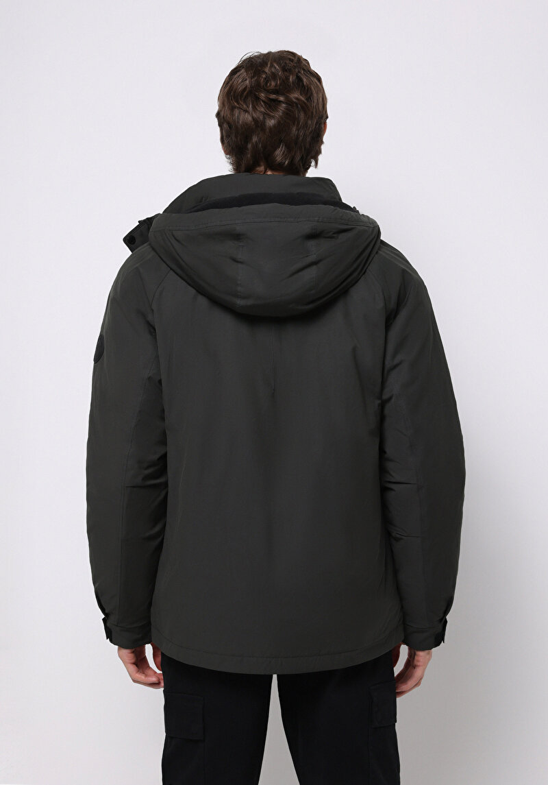 Regular Fit Erkek Yeşil Mont