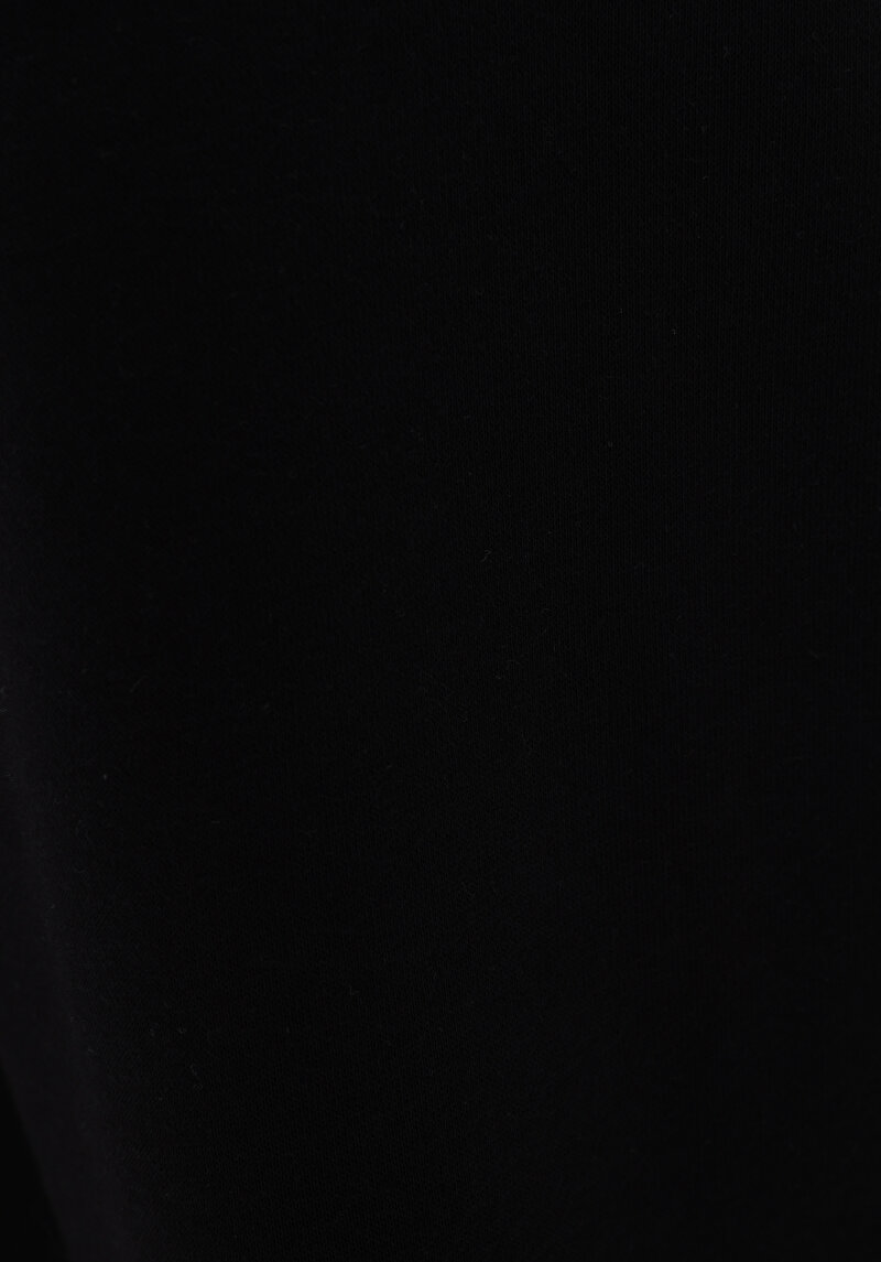 Slim Fit Orta Bel Düz Erkek Siyah Eşofman Altı