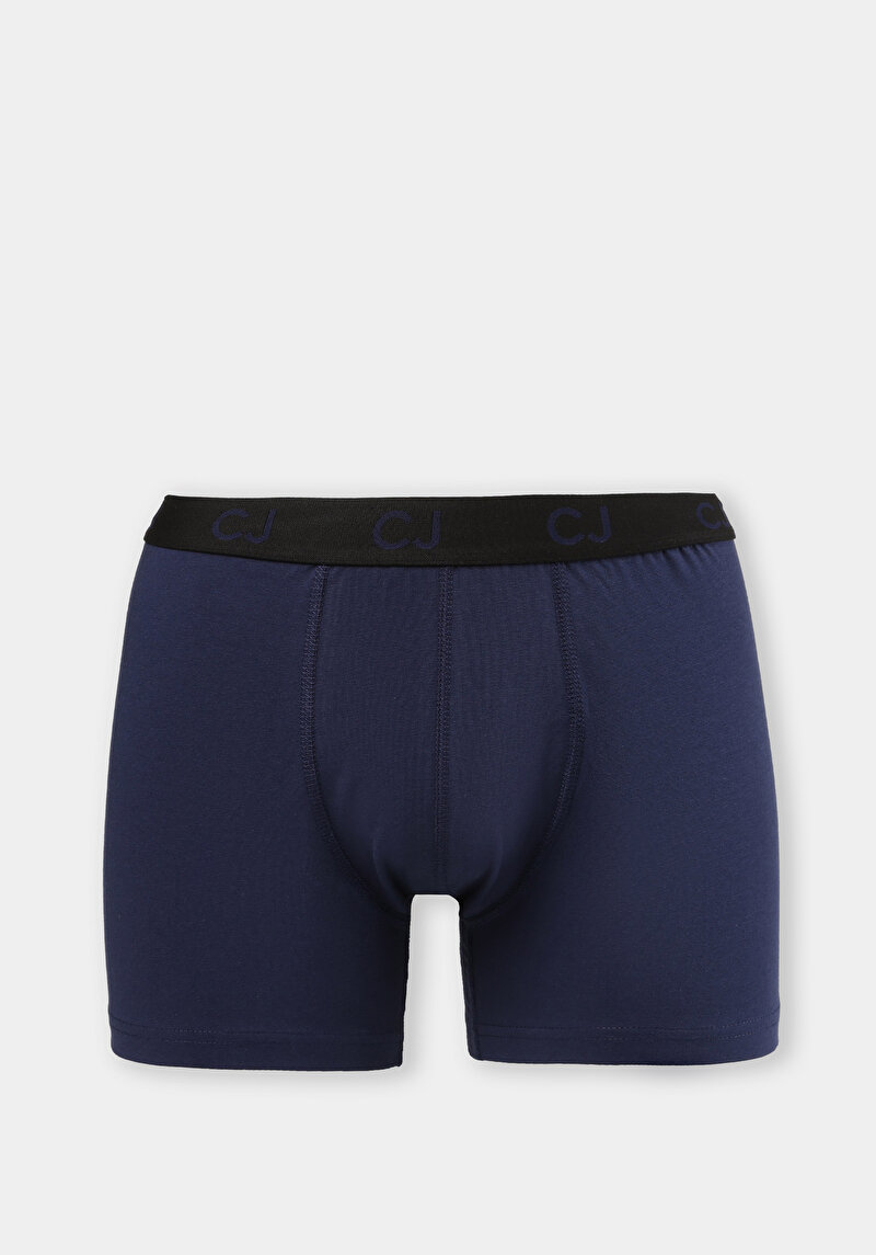 Modern Fit Düz Erkek Lacivert Boxer