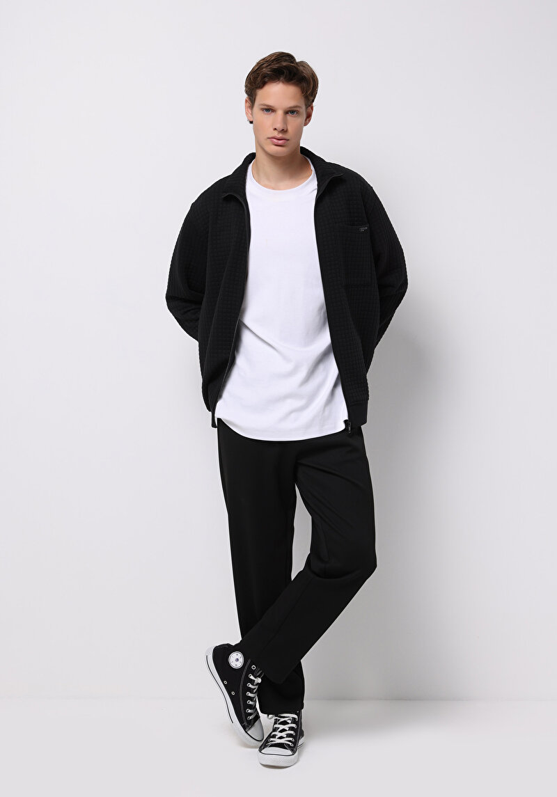 Regular Fit Erkek Siyah Ceket