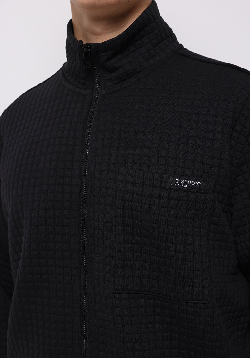 Regular Fit Erkek Siyah Ceket