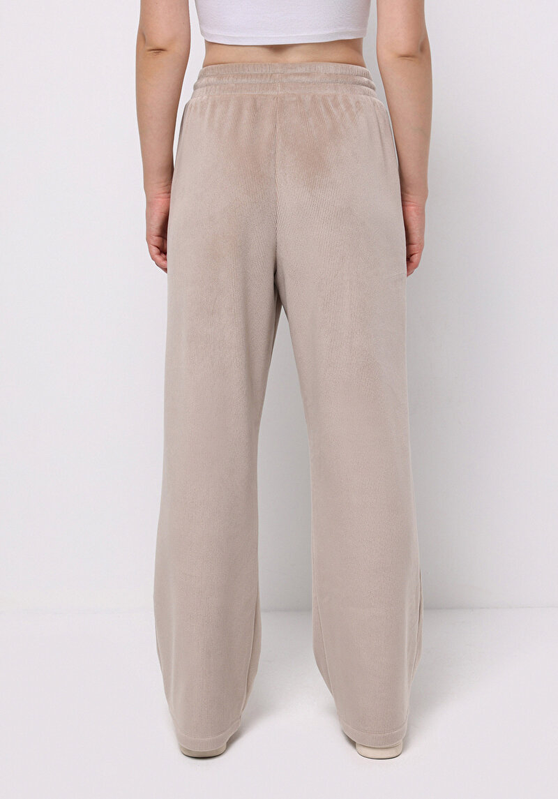 Regular Fit Orta Bel Düz Kadın  Eşofman Altı