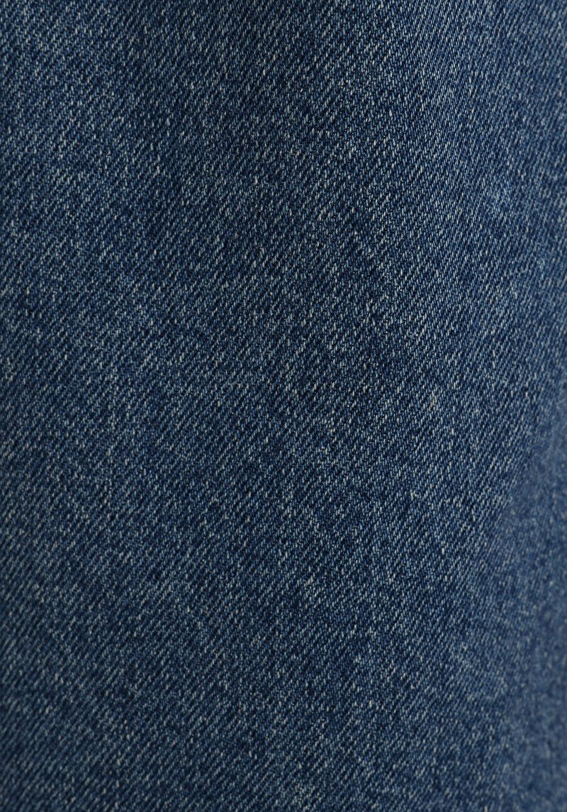 Regular Fit Yüksel Bel Geniş Paça Kadın Siyah Jean Pantolon