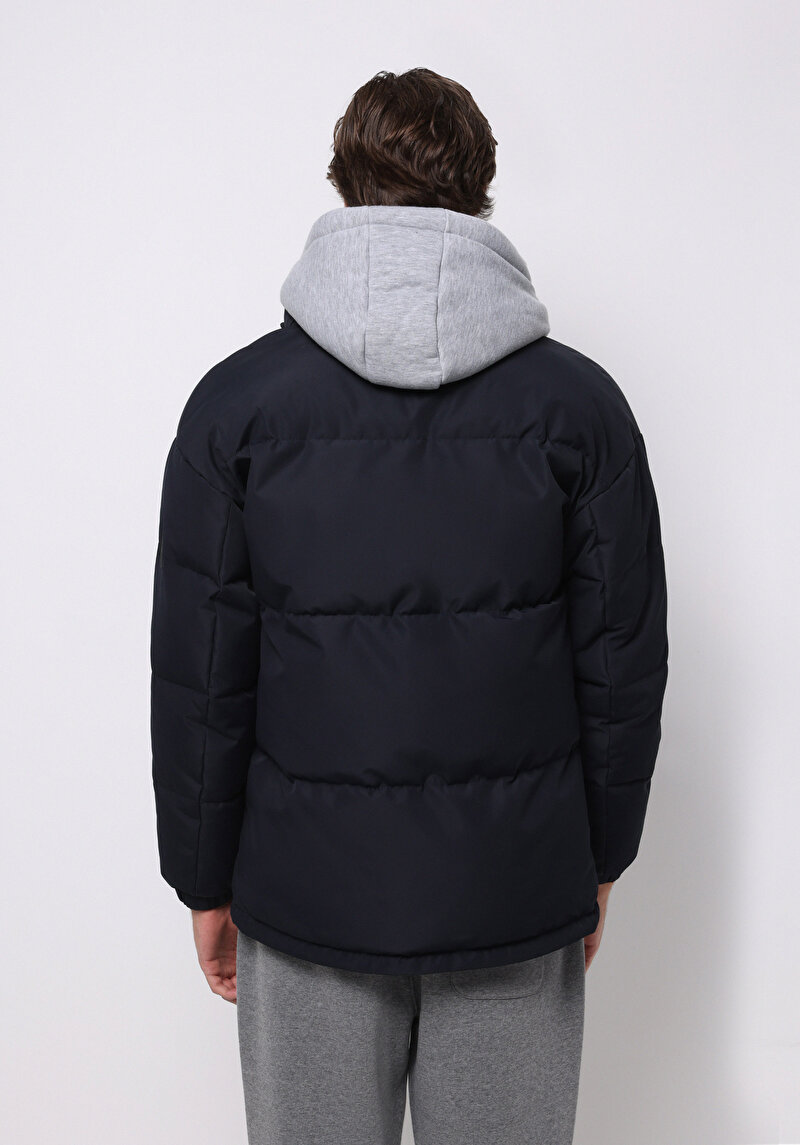 Regular Fit     Erkek Lacivert Mont