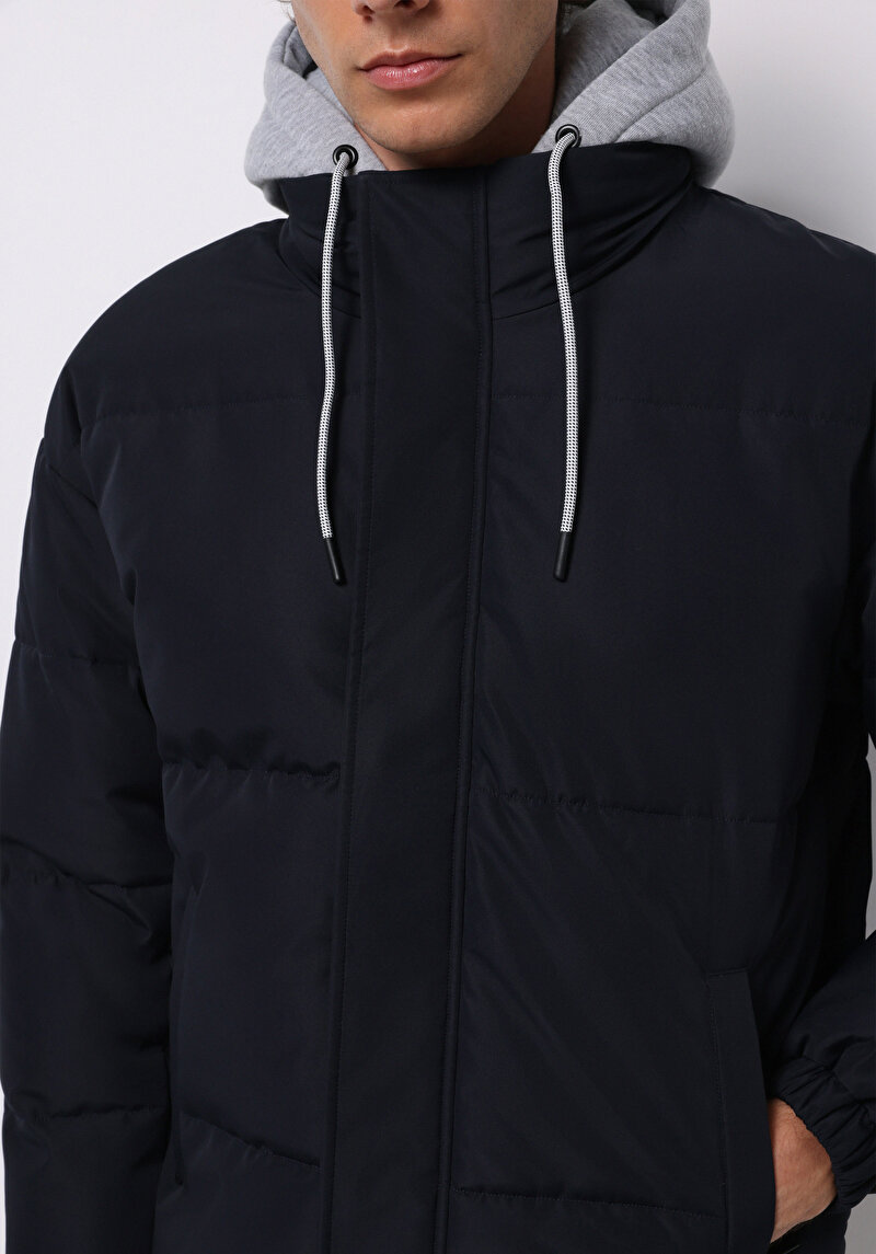 Regular Fit Erkek Lacivert Mont