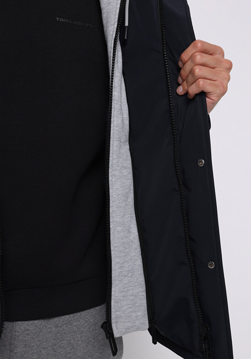 Regular Fit     Erkek Lacivert Mont