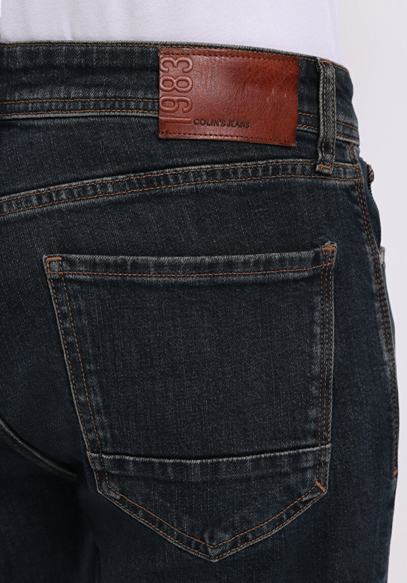 Regular Fit   Erkek İndigo Jean Pantolon