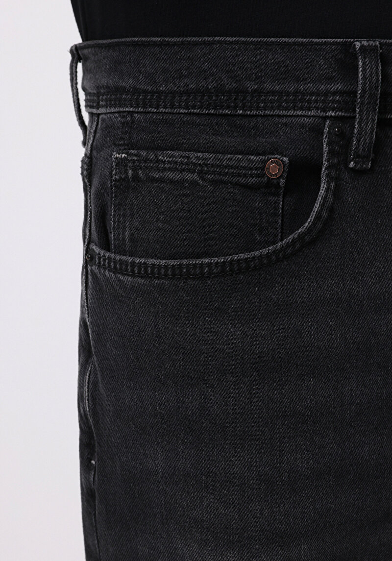 Balloon Fit   Erkek Siyah Jean Pantolon