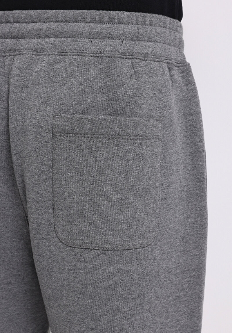 Loose Fit Orta Bel Düz Erkek Antrasit Eşofman Altı