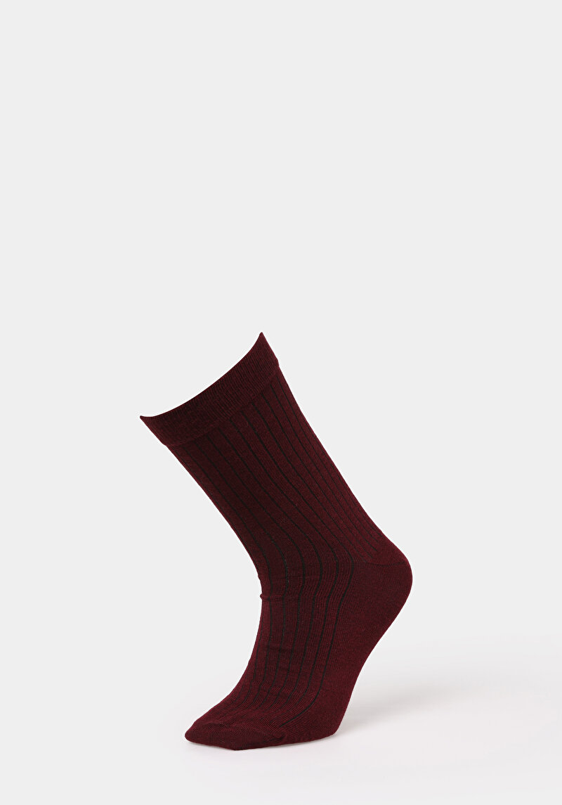 Erkek Bordo Çorap