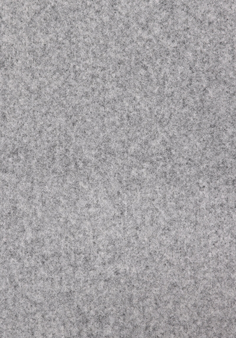 Regular Fit Kapüşonlu Fermuarlı Astarsız  Kadın Gri Ceket