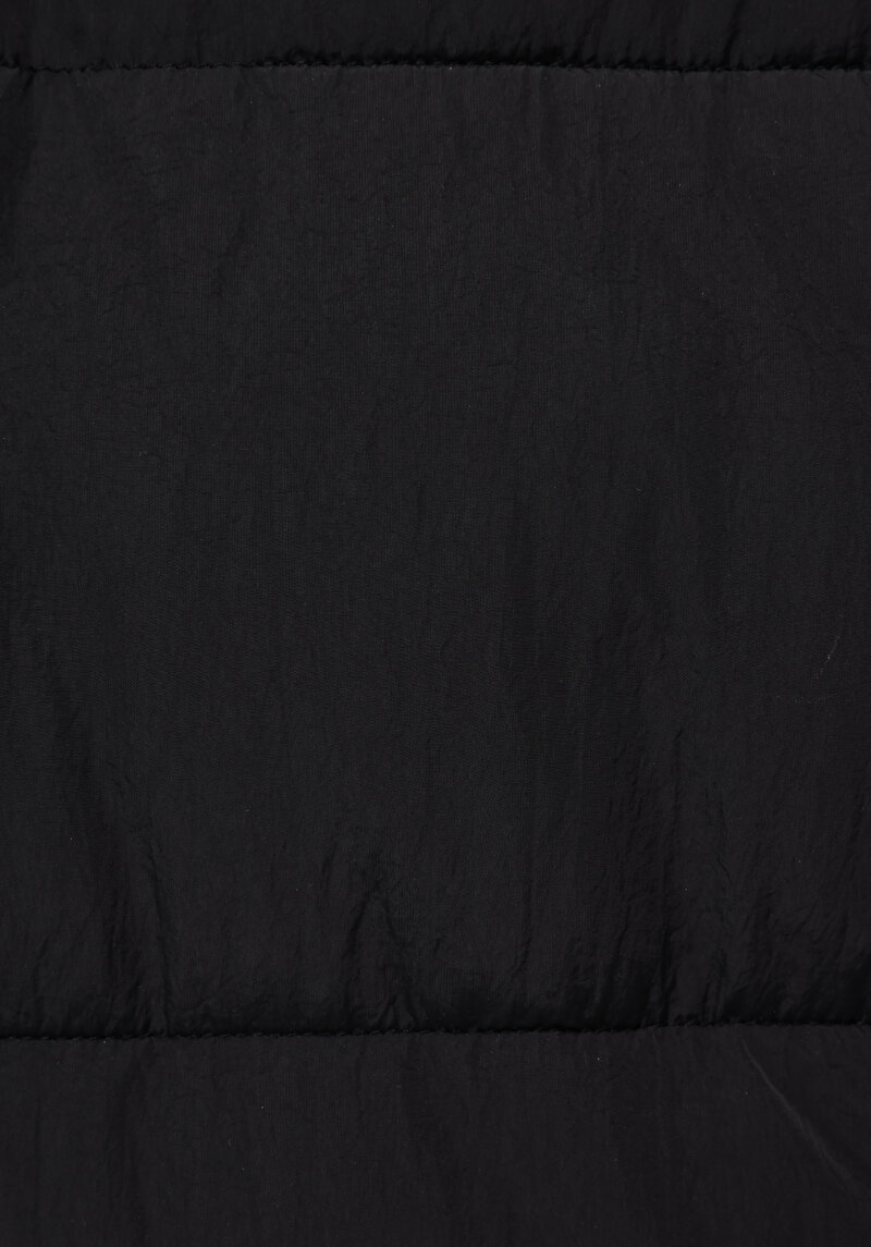 Regular Fit Kapüşonlu Fermuarlı Astarlı Suya Dayanıklı Kadın Siyah Kaban