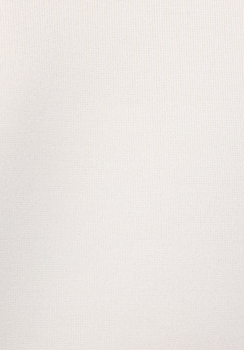 Regular Fit Yuvarlak Yaka Düz Kadın Beyaz Sweatshirt