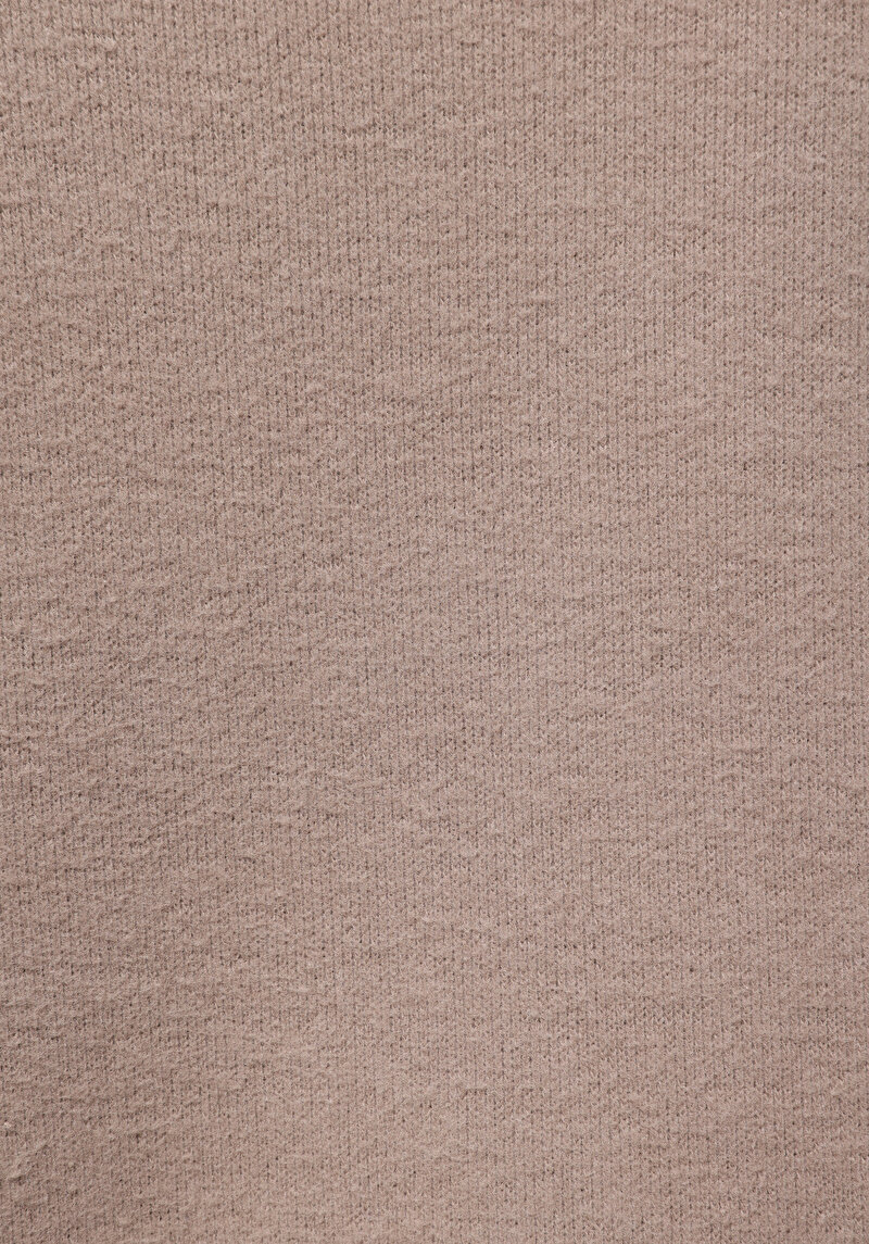 Regular Fit Yuvarlak Yaka Düz Kadın Bej Tişört