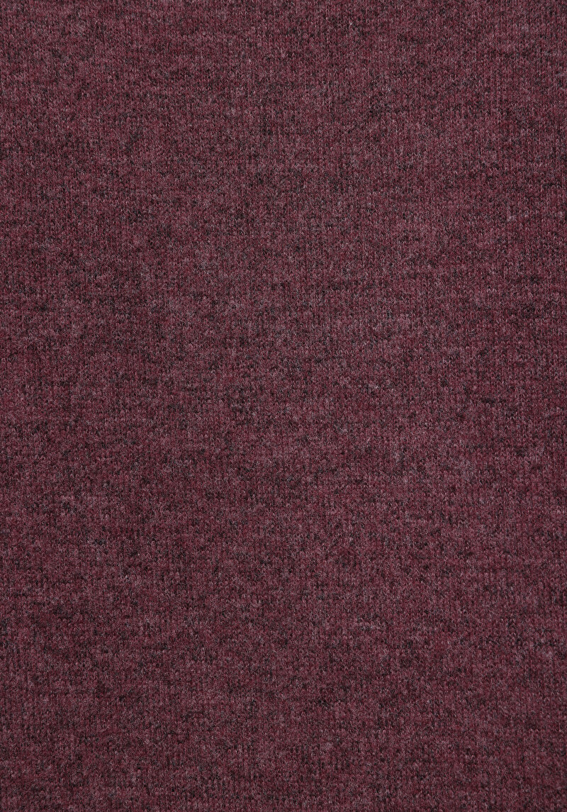 Regular Fit Yuvarlak Yaka Düz Kadın Mor Tişört