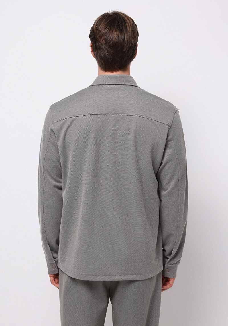 Regular Fit    Erkek Gri Ceket