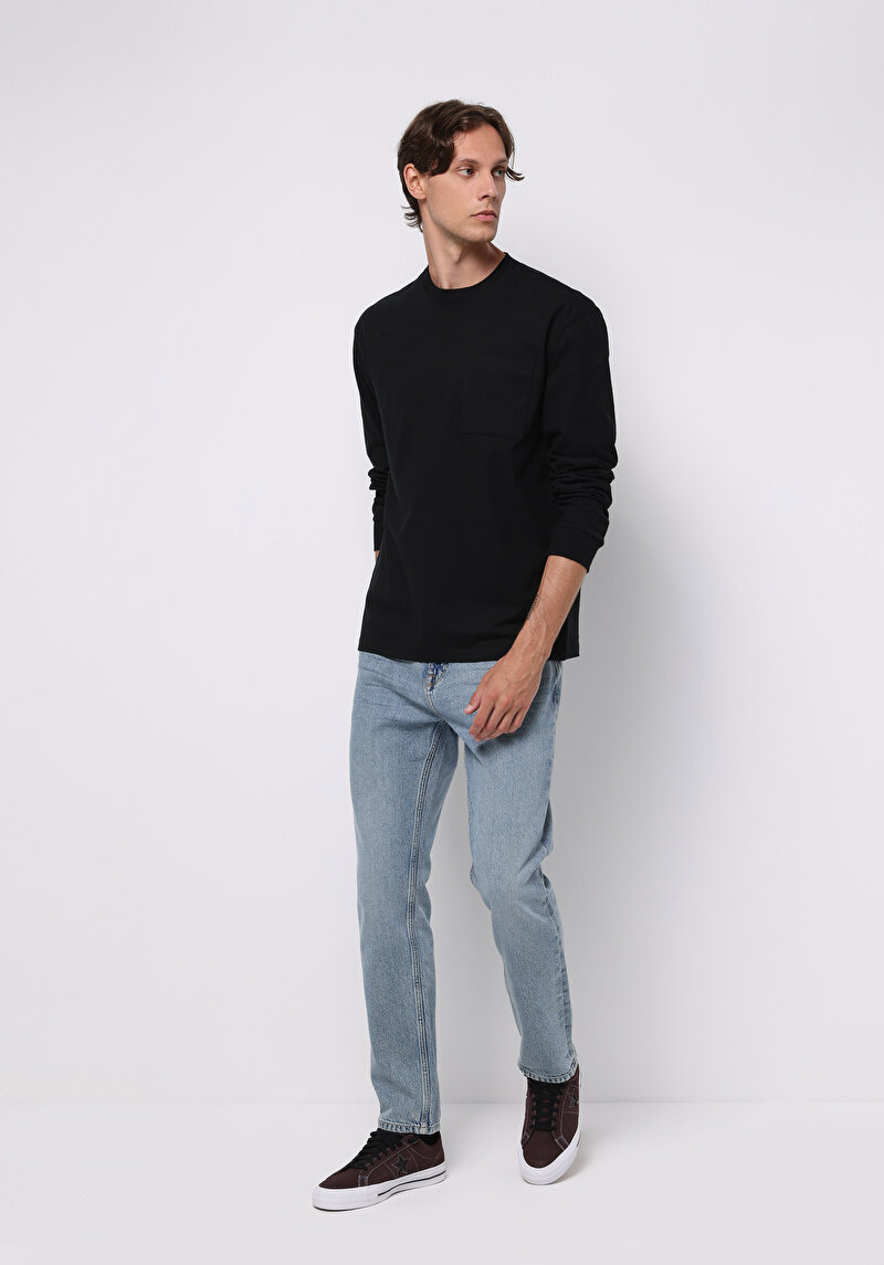 Regular Fit   Erkek İndigo Jean Pantolon