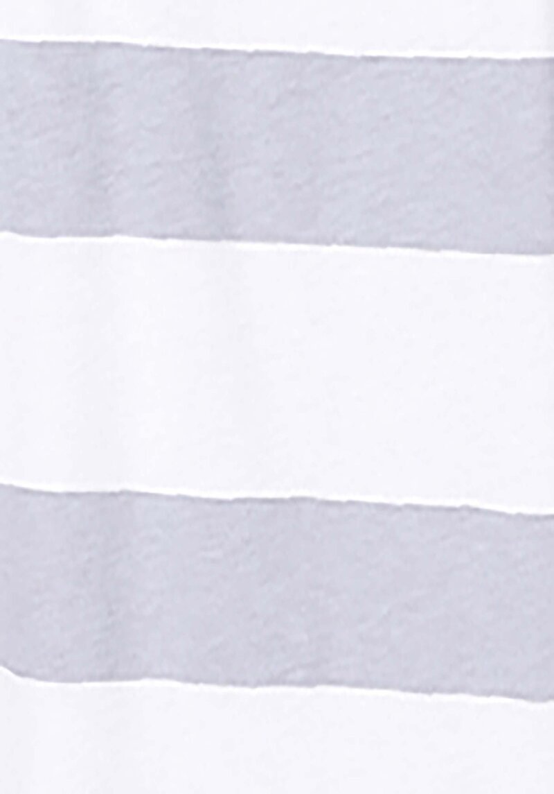 Regular Fit Yuvarlak Yaka Pamuklu Çizgili Cepsiz Erkek Gri Kısa Kol Tişört