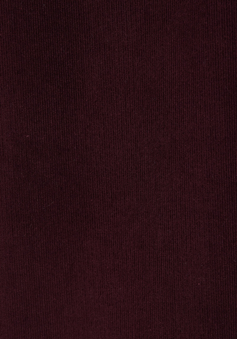 Relax Fit Shirt Neck Düz Kadın Bordo Uzun Kol Gömlek