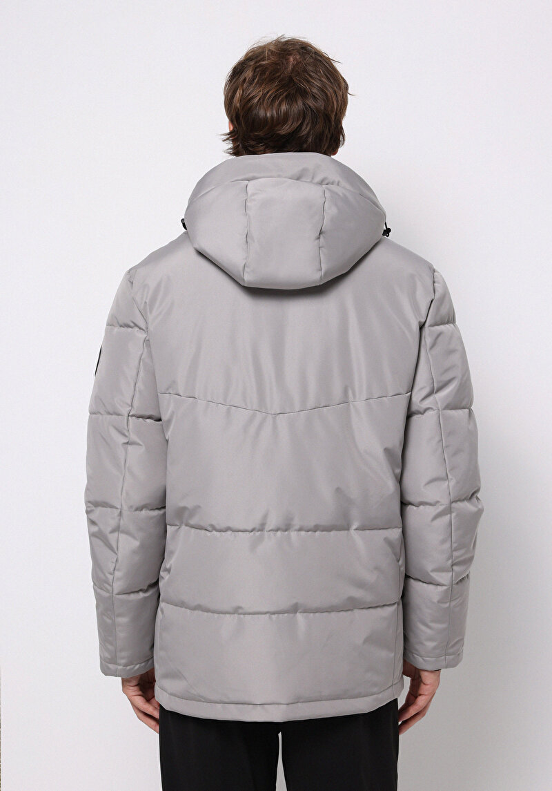 Regular Fit Erkek Gri Kaban