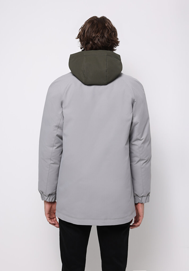 Regular Fit Erkek Gri Kaban