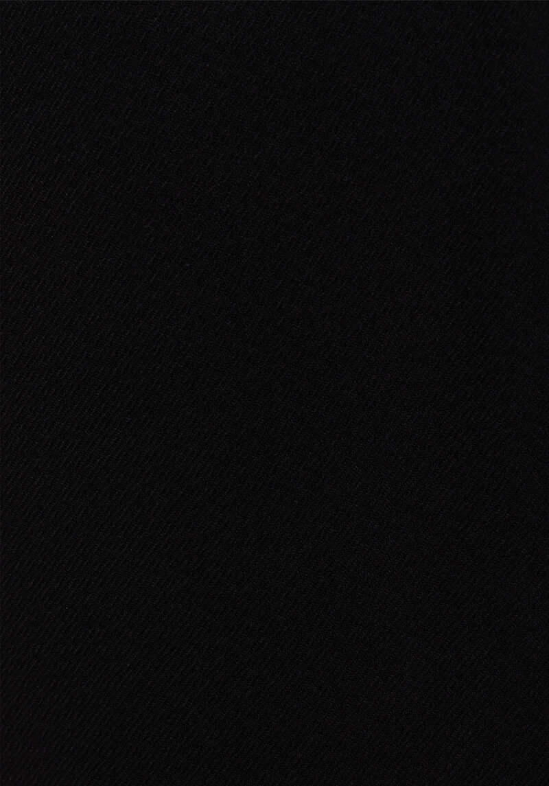 Regular Fit Orta Bel Düz Paça Erkek Siyah  Pantolon