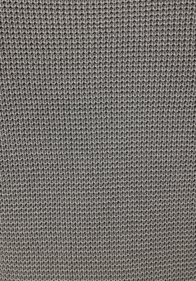 Regular Fit Yuvarlak Yaka Jakarlı Erkek Yeşil Kazak