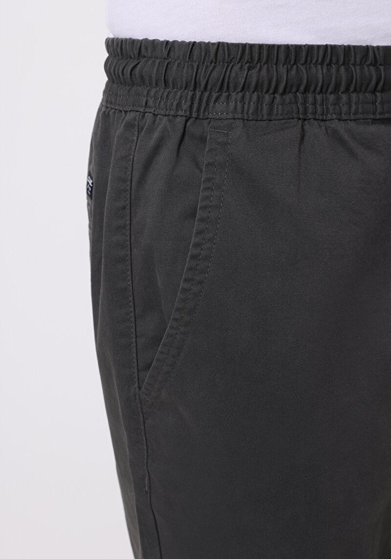 Cargo Fit Orta Bel Lastikli Paça Erkek Antrasit  Pantolon